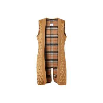 Burberry Vests Women's Khaki