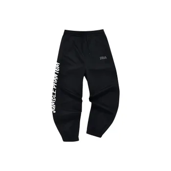 FILA FUSION TOKYO STUDIO Knitted Sweatpants Women's Pitch Black