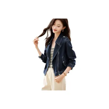 Mo Han Yi Mei Denim Jacket Women's Blue