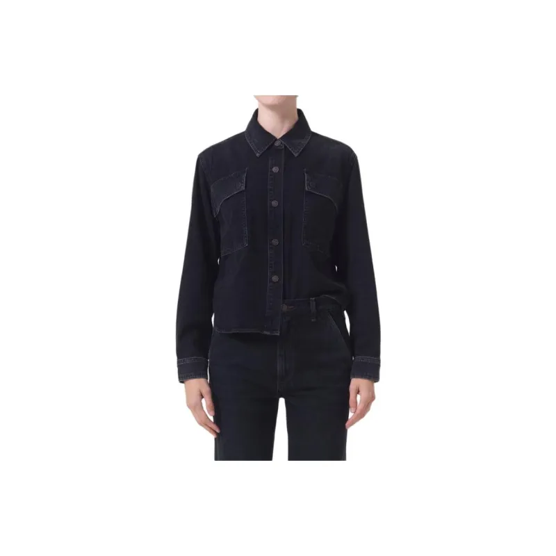 AGOLDE Denim Jacket Women's Black-0