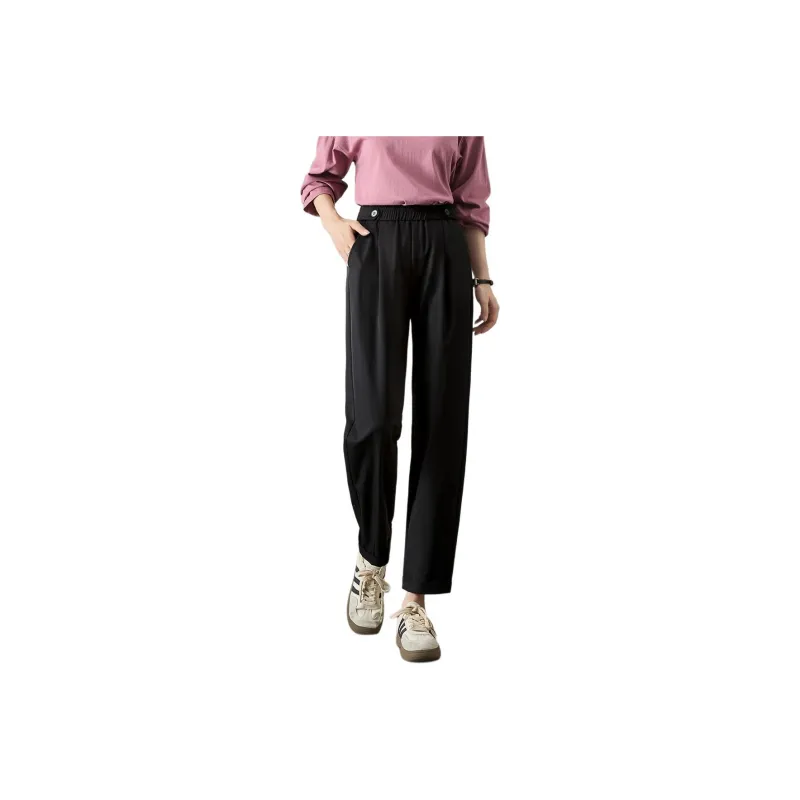 Mo Han Yi Mei Casual Pants Women's Black-0