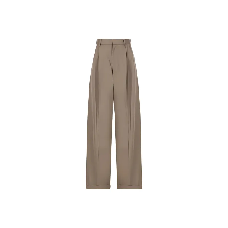 LOEWE Mid Rise Pleated Trousers-0