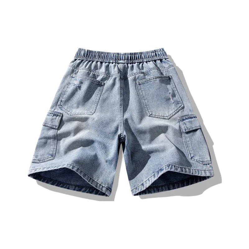 TONYKRZ Denim Shorts Unisex Blue-1