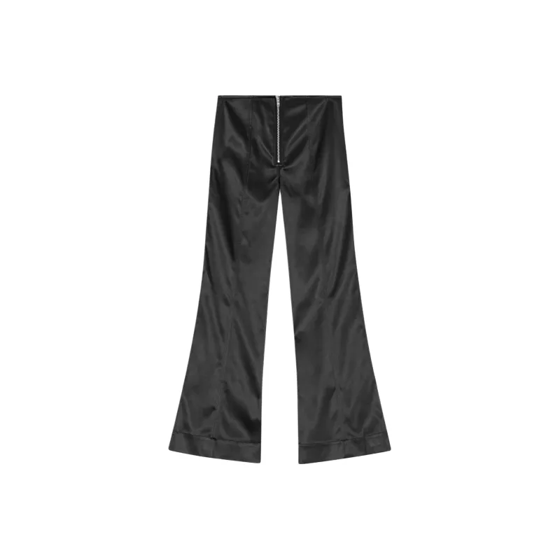 GANNI Satin Flared Trousers-0