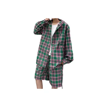 MARK WAFFLE Shirt Matching Set Unisex