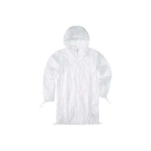 Columbia Breathable Flame Retardant UV Protection DAYS Active cropped organic cotton drawstring hoodie Women's White
