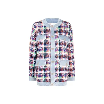 DSQUARED 2 Flap-Pocket Tweed Jacket