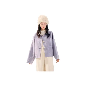 Tonlion Velvet feel Coat Women's Light Purple