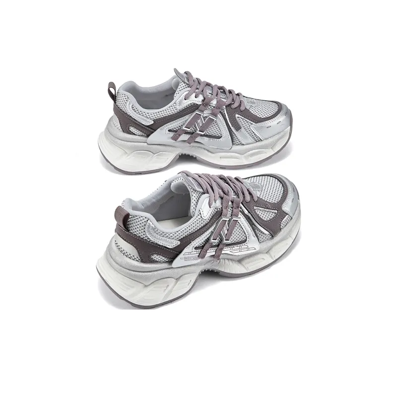 La Chapelle Cushioning, Slip Resistant, Lightweight Low Top Chunky Sneakers Women's Purple-2