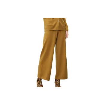 MIHUANG Casual Pants Women's Ginger Yellow