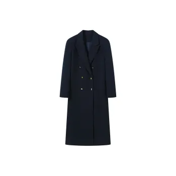 GREEN BELT Trench Coats Women's Navy Blue