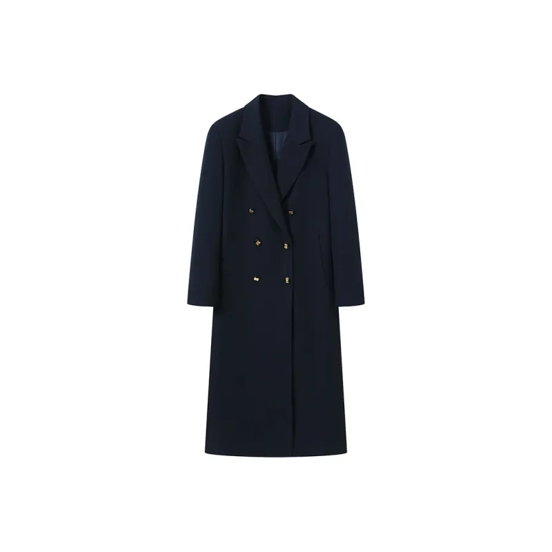 GREEN BELT Trench Coats Women's Navy Blue-0