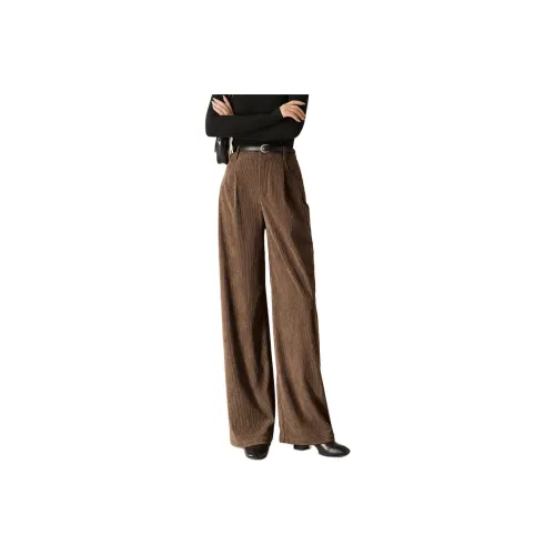 Mo Han Yi Mei Casual Pants Women's Coffee