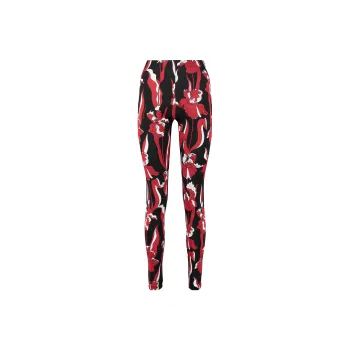 MOSCHINO Leggings Women's Black Red