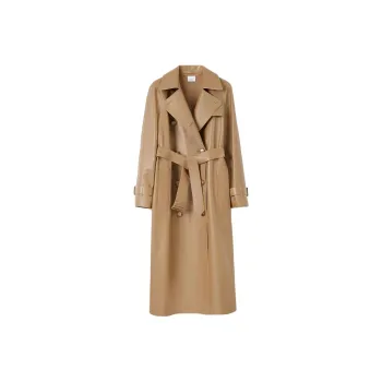 Burberry Leather Jacket Women's Camel