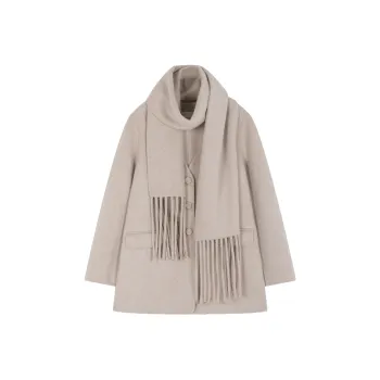 Mo Han Yi Mei Coat Women's Elegant Beige