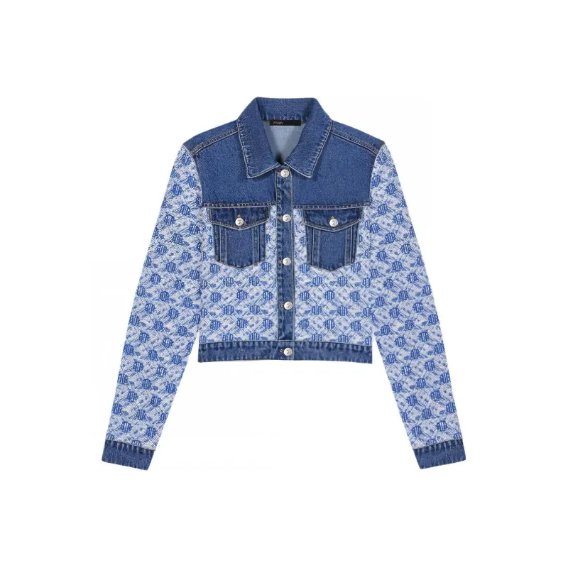 Maje Denim Jackets Women's Blue-0