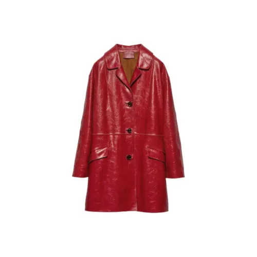 PRADA Coats Women's Red