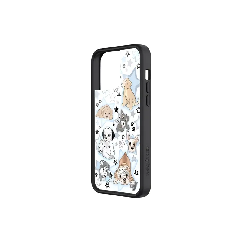 Wei Xin Acrylic Material Puppy Party Phone Cases Compatible With IPhone 16/15 Pro Max/Apple 13/14 Pro/Max-1