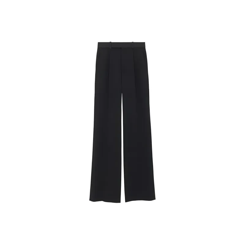 SAINT LAURENT Mid Rise Straight Leg Pants-0