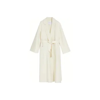 MaxMara Labbro Series Velvet feel Coat Women's White
