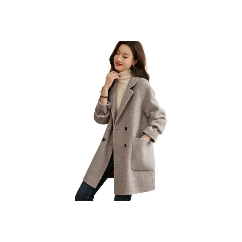 Mo Han Yi Mei Coat Women's Natural Coffee-0