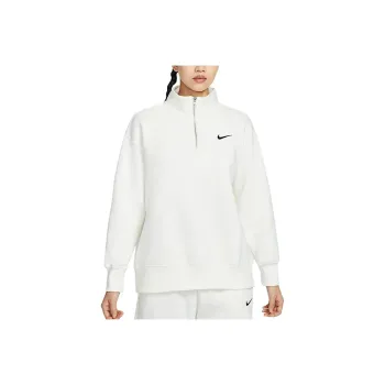 Nike Sportswear Phoenix Fleece Sweatshirt Women's Canvas White/Black
