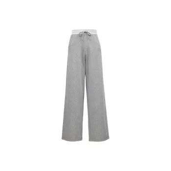 ONLY Casual Pants Women's Light Gray Yarn