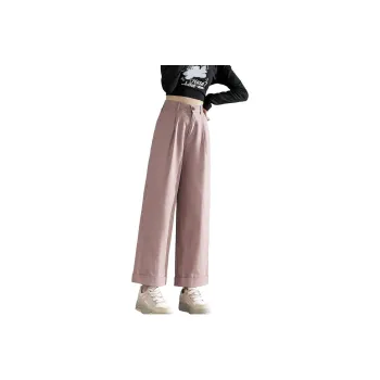 Itisf4 Casual Pants Women's Leather Pink