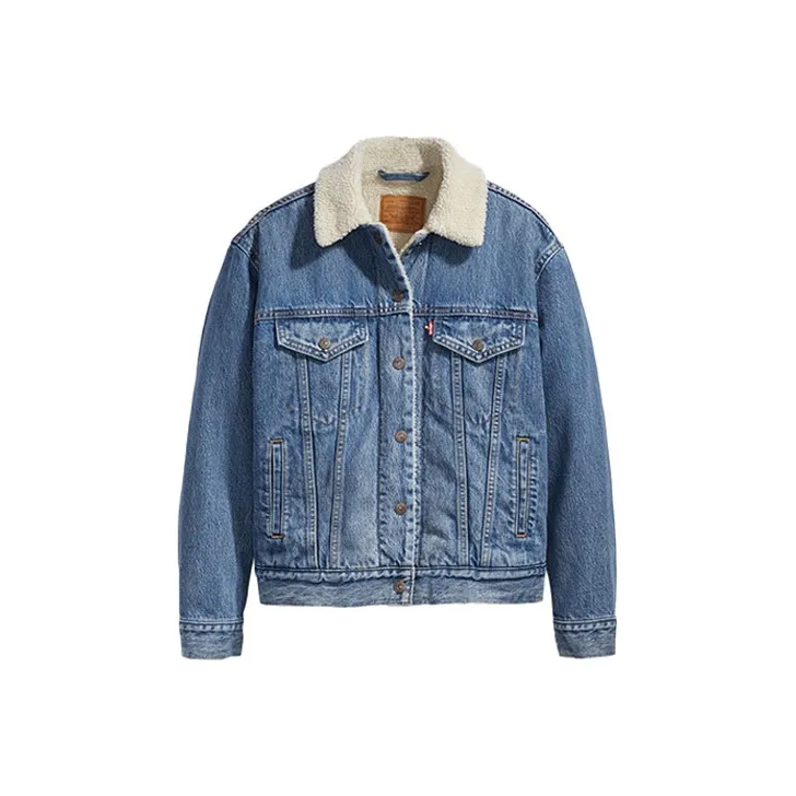 Levi's Velvet feel Coat Women's Blue-0