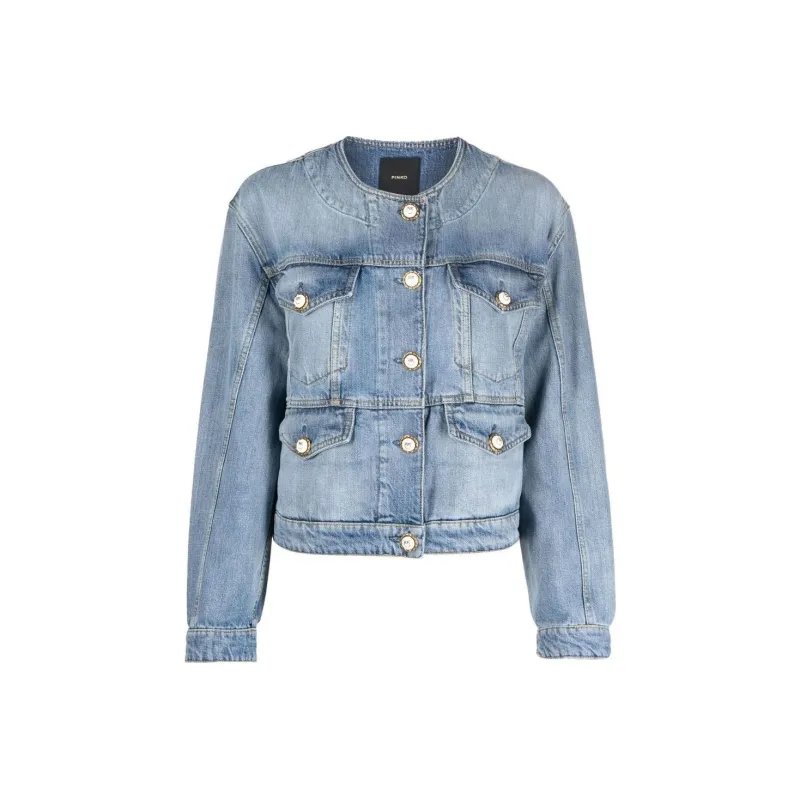 PINKO Denim Jacket Women's Blue-0