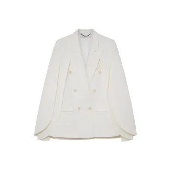 Stella McCartney Double Breasted Straight Hem Blazer