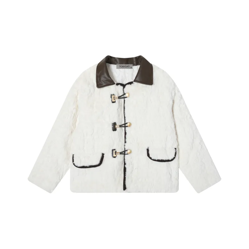 TORIGHT Velvet feel Coat Women's Ecru-0