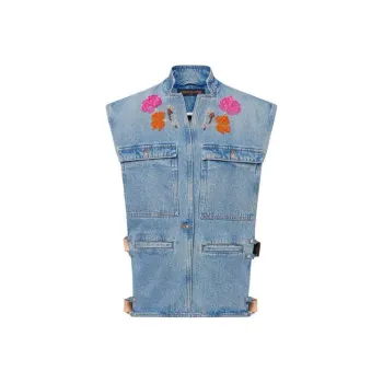 LOUIS VUITTON Embroidered Accent Utility Jacket