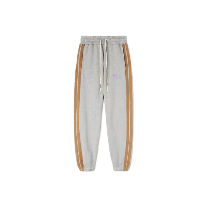 PALM ANGELS Knitted Sweatpants Women's Heather Gray-0