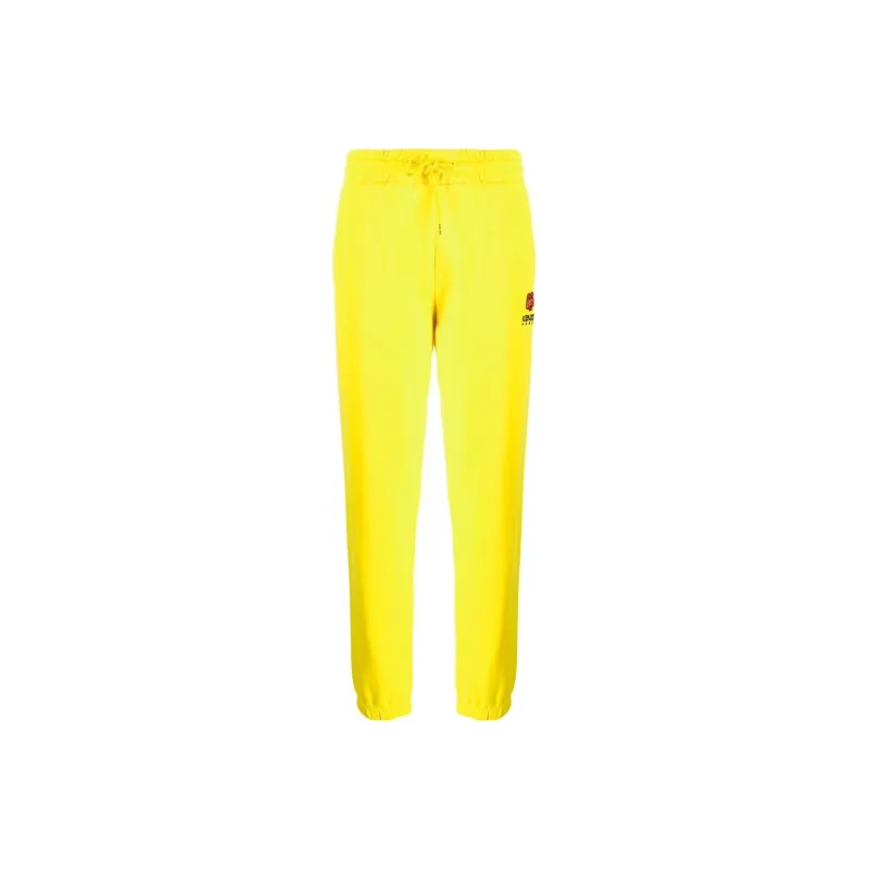 KENZO Boke Flower Series FW22 Knitted Sweatpants Women's Yellow-0