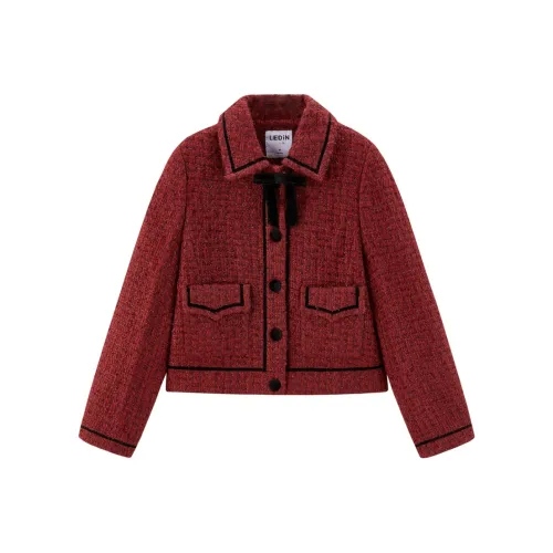LEDIN Cropped Coat Women's Premium Red