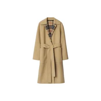 Burberry Check Wool Reversible Coat