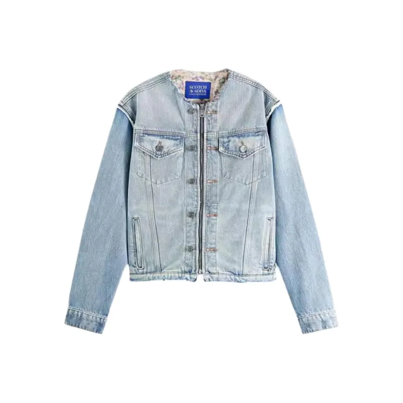 Scotch&Soda Denim Jacket Women's Washable Blue-0