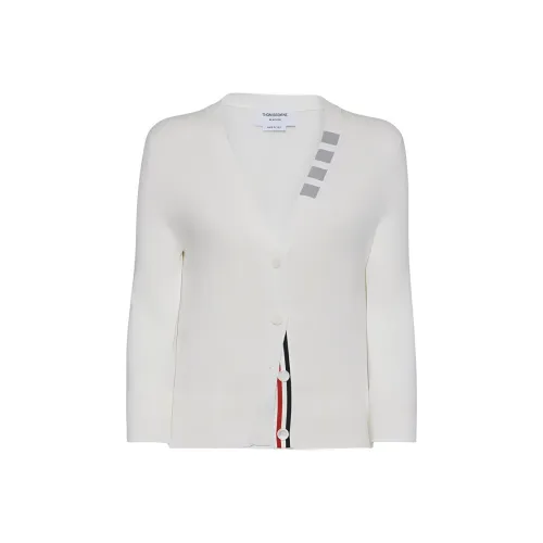 THOM BROWNE 4 Bar V Neck Cardigan