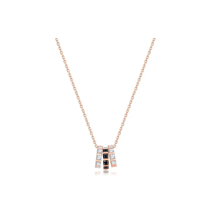 CLARKIA FLOWER S925 Silver Necklaces Women's-0