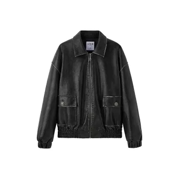 LEDIN Leather Jacket Women's Black