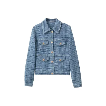 AMII Denim Jackets Women's Blue