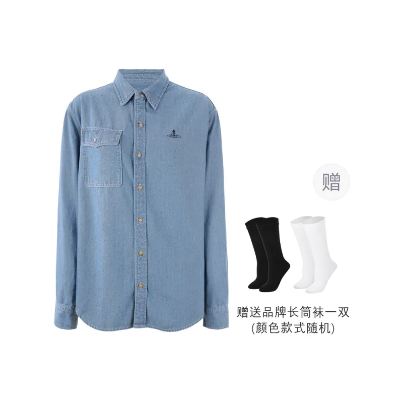 BSEVENI Denim Jacket Women's Blue-0
