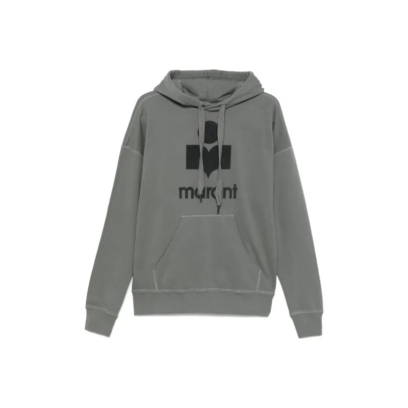 ISABEL MARANT ETOILE Mansel Logo Printed Drawstring Hoodie-0