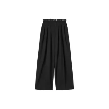 JIL SANDER Belted Pleated Trousers