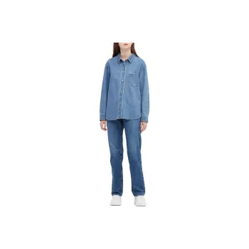 UNIQLO SS22 Loose Fit Denim Jacket Women's Blue