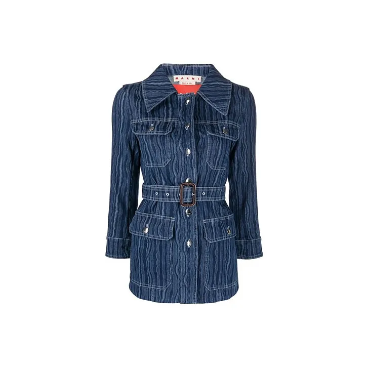 MARNI Denim Jackets Women's Blue-0