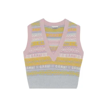 GANNI Vest Fall Women's Multicolor