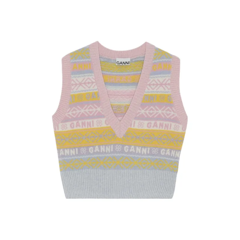 GANNI Vest Fall Women's Multicolor-0